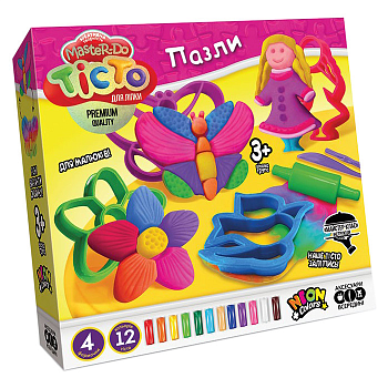 Набір для творчості "Тісто для ліплення Master Do" ПАЗЛИ TMD-11-01U з формочками