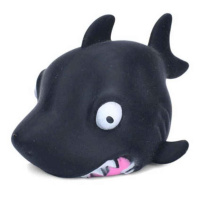 Дитяча іграшка-антистрес "Акула" MS 4043(Black) з борошном, 10 см