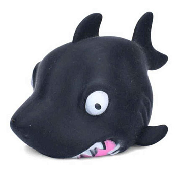 Дитяча іграшка-антистрес "Акула" MS 4043(Black) з борошном, 10 см