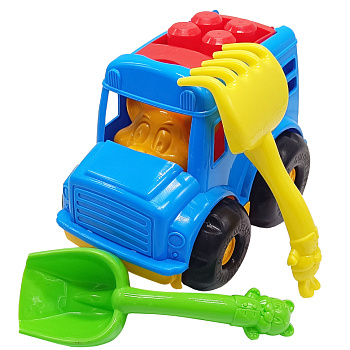 Дитячий пісочний набір "Автобус-бусік" 0091 лопатка, граблі