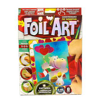 Набір креативної творчості "Аплікація" FAR-01-01…10 кольорова фольга