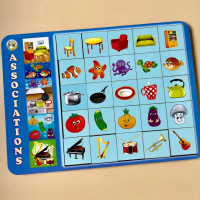 Дерев'яний пазл-вкладиш "Асоціації - 1" Ubumblebees (ПСД098) PSD098, 25 плашок 