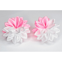 Набір резинок для волосся 0108-345, 10 штук, з бантом-квіткою