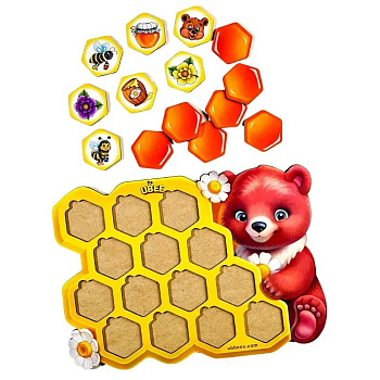 Дитячий пазл сортер "Меморі стільники" (ПСД277) PSD277