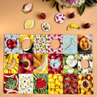 Дерев'яні Дощечки Сегена "Фрукти" Ubumblebees (ПСФ035) PSF035 з візерунками