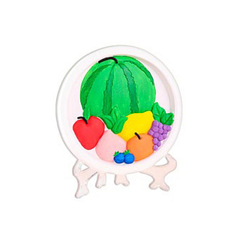 Набір для гіпсової розмальовки "Фрукти" YG0230-9 з підставкою, 11 см