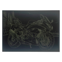 Гравюра А4 "Мотоцикл" ГрА4-11з економ варіант в пакеті 29,7х21 см