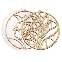 Набір для вітражного живопису за номерами "Весняні Квіти" FDSGK-06