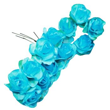 Декоративні троянди для творчості KV-732 пучок 12 штук 