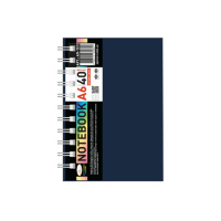 Блокнот А6 АП-1510(Black) 40 аркушів, пружина бокова