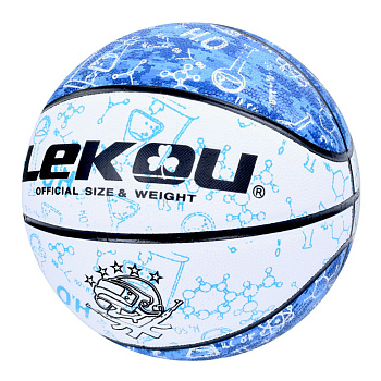 М'яч баскетбольний MS 3805(Blue) розмір 7, ПУ, 570-630 грам, 8 панелей