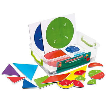 Демонстраційний магнітний набір "Дроби-Танграм" VT5555-03