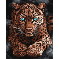 Картина за номерами "Дикий гепард" ©art_selena_ua KHO6814, 40x50 см 