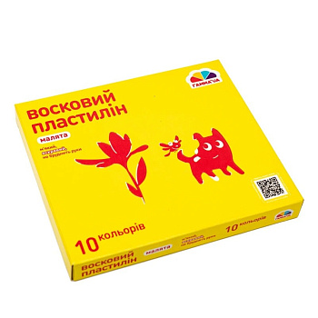 Набір для ліплення пластилін "Малята" 100304, 10 кольорів