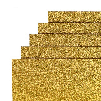 Фоаміран для творчості А4 17GLA4-013 темно-жовтий 1,7х0,1 мм 