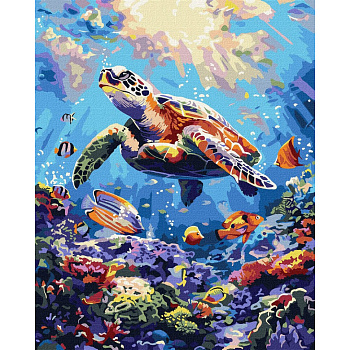 Картина за номерами "Морський спокій" ©art_selena_ua KHO6660, 40х50см