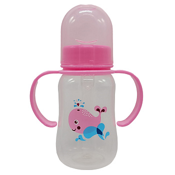 Пляшечка для годування "Кит" MGZ-0204-1(Pink) 150 мл