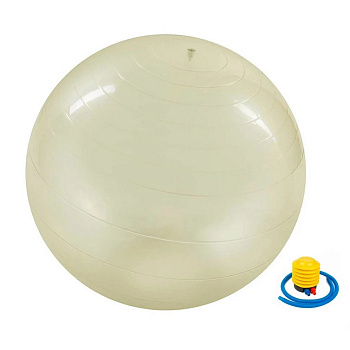 М'яч для фітнесу (фітбол) "HMS" NE-TRN20-75 прозорий 75 см