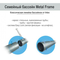 Басейн каркас 26702 305х76см, 4485л