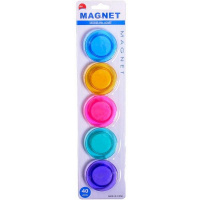 Магніт для дошки «Кольоровий» T-4005, 5 штук D4см
