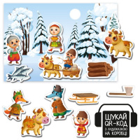 Дитячий розвивальний магнітний театр "Лисичка-сестричка і вовк-пан" VT3206-36 з аудіоказкою Казкові голоси