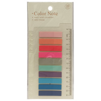 Закладка з лінійкою 2 в 1 "stick Notes" Р80-3 різнокольорові