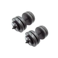 Гантелі складальні композитні в пластиковій оболонці Rock Pro 2 шт по 25,5 кг NE-PL-G-025-2