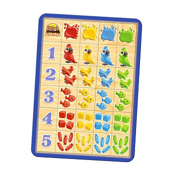 Дерев'яний пазл-сортер "Порівняй та підбери" Ubumblebees (ПСФ108) PSF108 колір та рахунок 