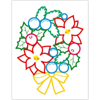 Дитяча книжка-розмальовка "Солодкі свята" 18713 з кольоровим контуром