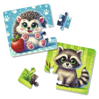 Дитячий м'який пазл "Єнот та їжачок" VT1102-36, 25 елементів