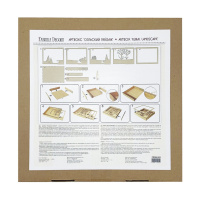 Дерев'янний Артбокс "Cільський пейзаж" FDDB-02, 31х23 см