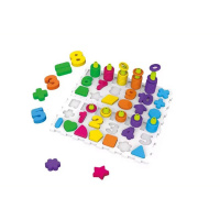 Розвиваюча гра "Логіка-вкладиш 2 в 1" DF78 цифри, букви, фігури