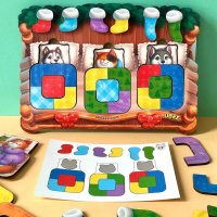 Дерев'яний сортер "Тварини в ліжечку" PSD302 (ПСД302)