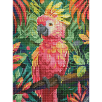 Алмазна мозаїка "Рожевий папуга" RDBS7007, 30х40 см