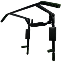 Турнік-бруси настінний "Iron" NE-TR-3B 3 в 1 з м'якими ручками чорний