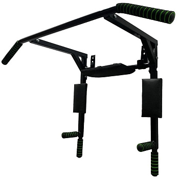 Турнік-бруси настінний "Iron" NE-TR-3B 3 в 1 з м'якими ручками чорний