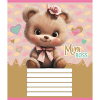 Зошит учнівський "Міні ведмедики" 012-510157C-1 в косу лінію, 12 аркушів (959051)