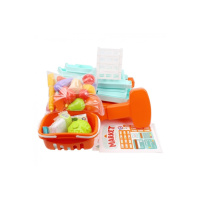 Ігровий дитячий набір "Маркет" 0730TXK прилавок з полицями, кошик, різні продукти