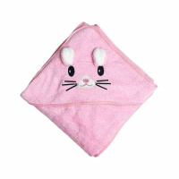 Дитячий рушник з капюшоном MGZ-0640(Pink) розмір 80х80 см