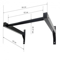 Турнік настінний чорний NE-TR-20-B