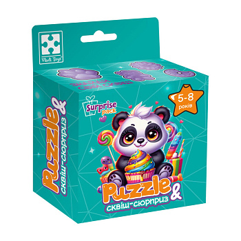 Дитячі пазли з сюрпризом "Панда" VT8030-08, 180 деталей