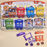 Дерев'яний дитячий сортер "Потяг великий" (ПСД296) PSD296 