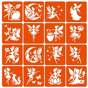 Набір трафаретів для біо-тату "Fairies №2" fairies2_simple-16