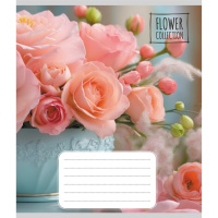 Зошит загальний "Квіткова композиція" 048-600186L-3 в лінію, 48 аркушів 