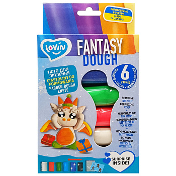 Набір для ліплення з тіста "Fantasy Dough" 41241, 6 кольорів