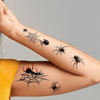 Набір дитячих тимчасових тату "Halloween black" tatto-halloween-black-set-30