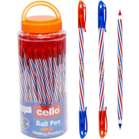 Ручка олійна двостороння Cello CL-201 синя/червона 1 штука