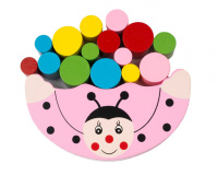 Дитяча іграшка балансир Божа корівка MD 1276 дерев'яна