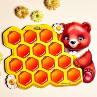 Дитячий пазл сортер "Меморі стільники" (ПСД277) PSD277