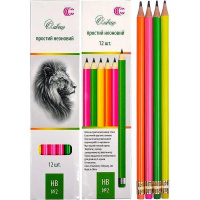 Набір олівців 12 кольорів CR255-12 неоновий